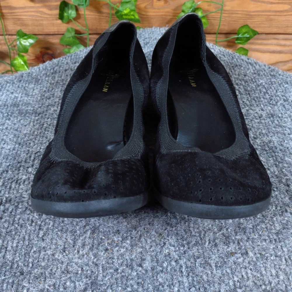 Cole Haan Tali Wedge Women Shoe Size 7 Professional Office Work Black Suede